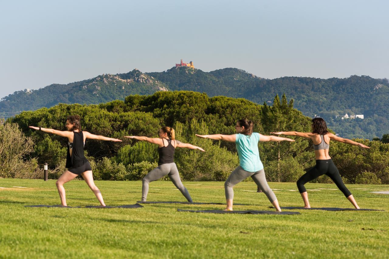 维拉加尔辛特拉酒店 外观 照片 A group of people practicing yoga